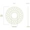 Ekena Millwork Fink Architectural Grade PVC Pierced Ceiling Medallion, Nickel, 16"OD x 5 3/4"ID x 1/2"P CMPP16FFSNI - alternate 2